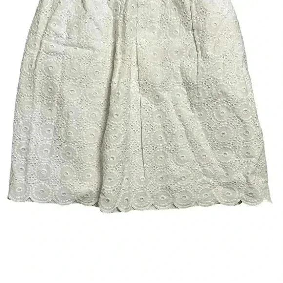 Lilly Pulitzer Womens White Eyelet Cotton Betsey Strapless Dress Sz 2 - Picture 3 of 8